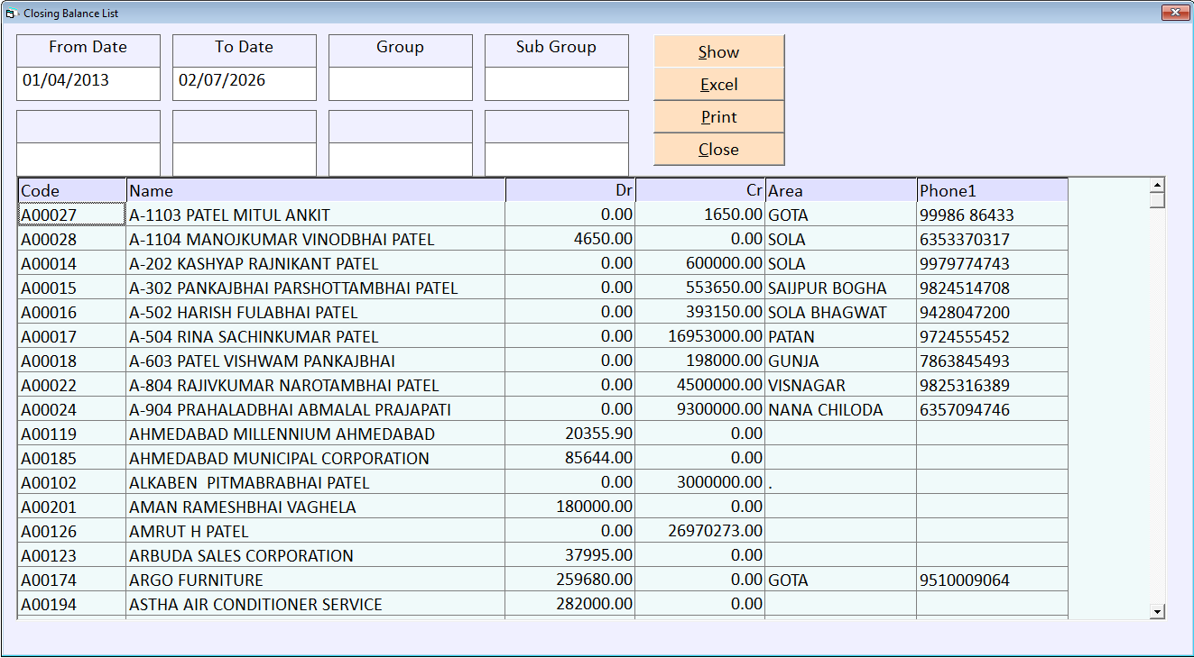 Expense Entry