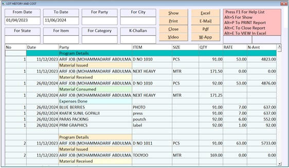 despatch entry